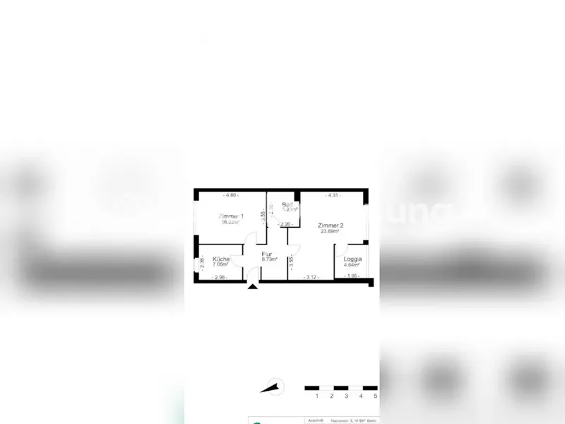 Tauschwohnung: Landeseigene zentral gelegene 2 Zimmer Wohnung mit Loggia — photo 1